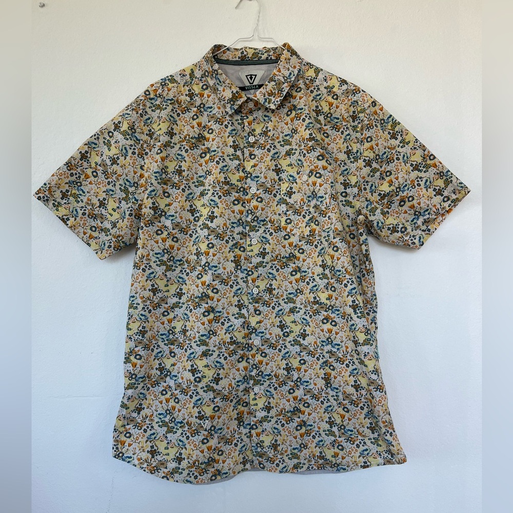 VISSLA Multicolor Floral Button Down Shirt